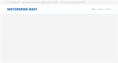 Desktop Screenshot of motorspeedwest.com